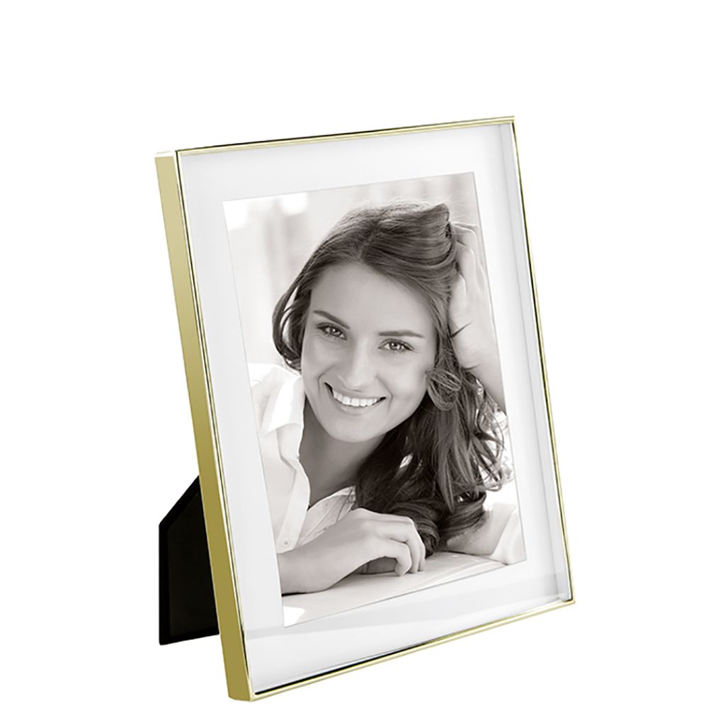 Fink Bilderrahmen 20x25 cm Kim goldfarben Glas, Metall Höhe 30,5 cm