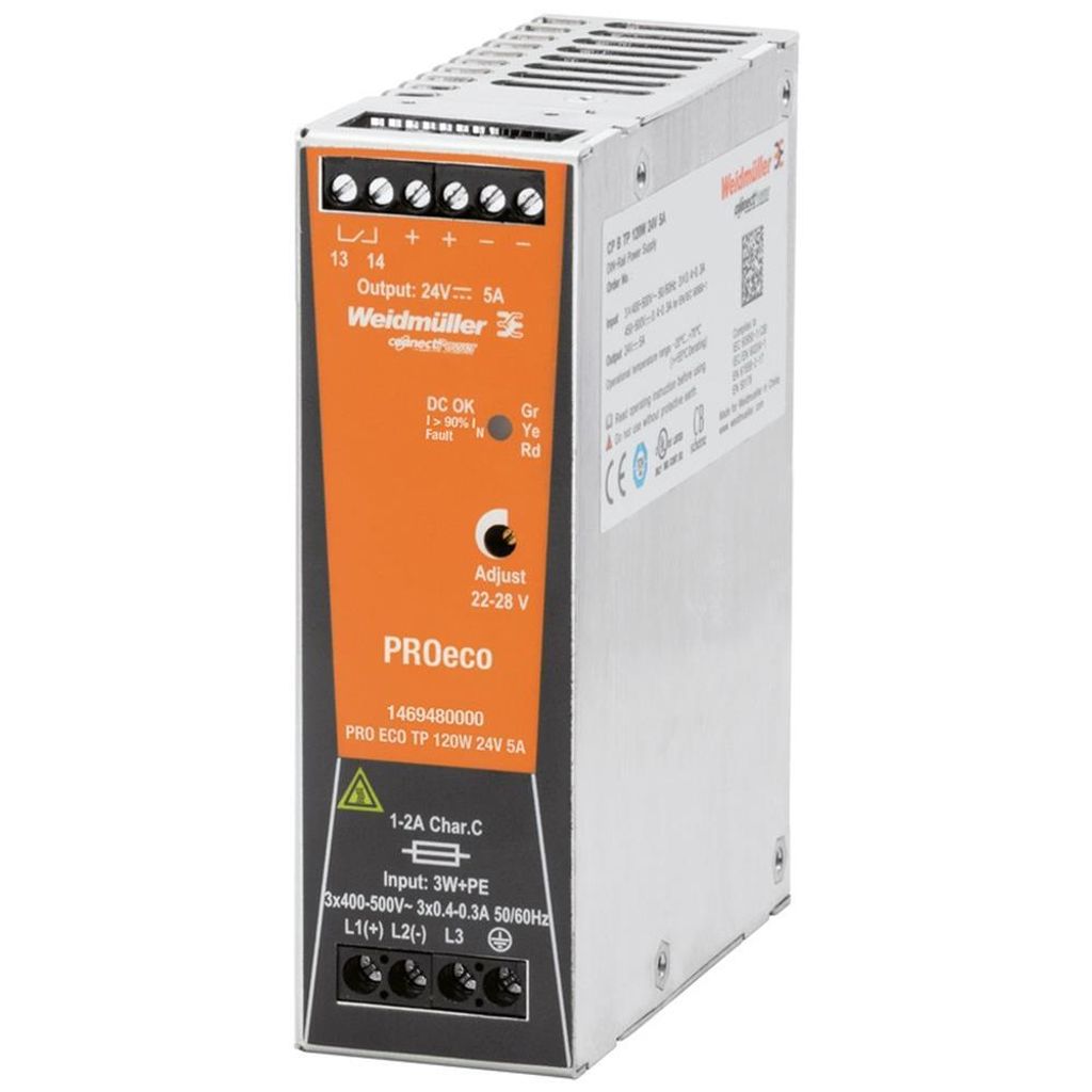 Weidmüller SCHALTNETZGERÄT 24V 5A (PRO ECO 120W) Produktbild 