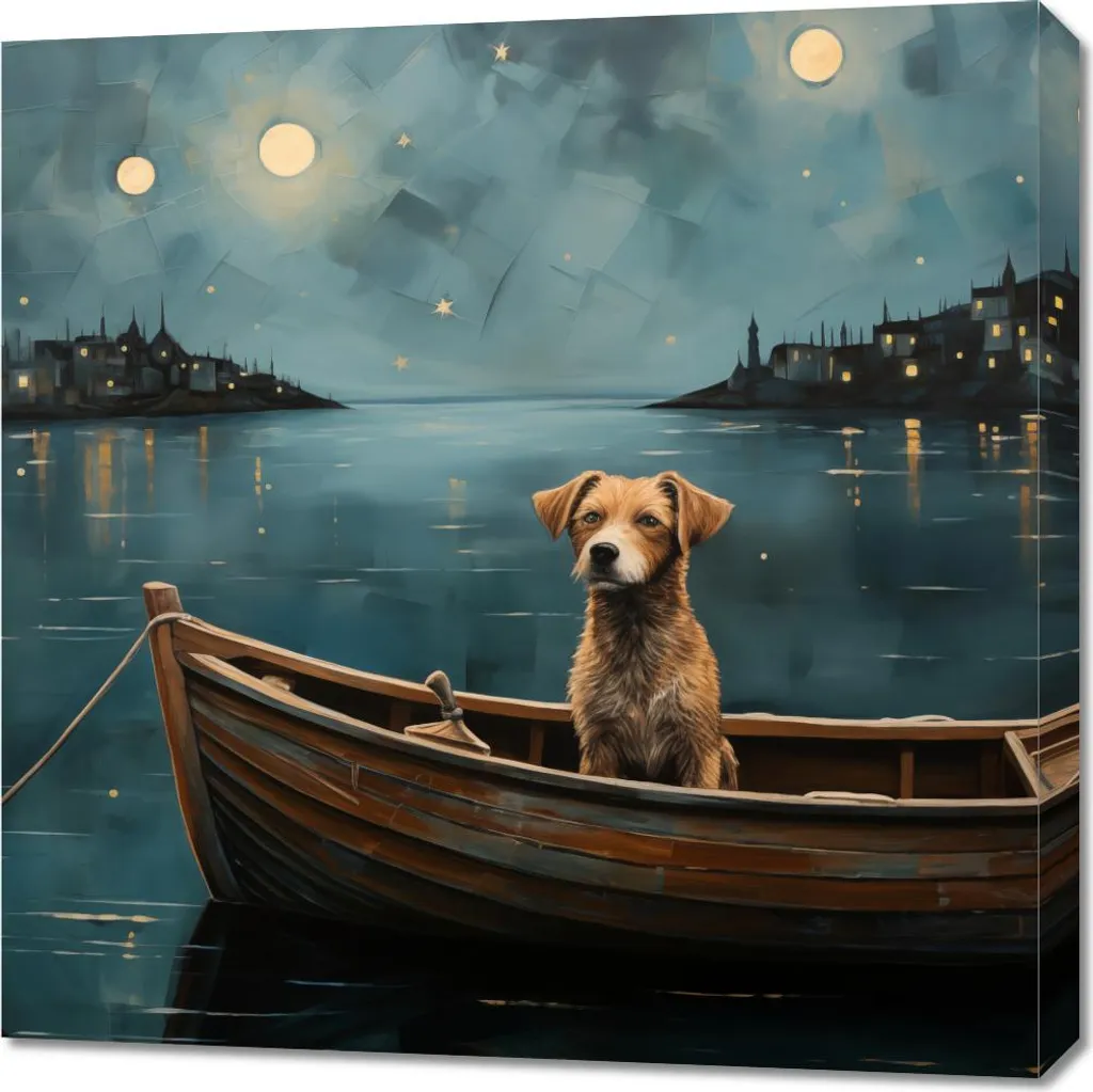 Image Murale 70x70 cm Aventure à minuit : Déco Idéale Chambre Adulte