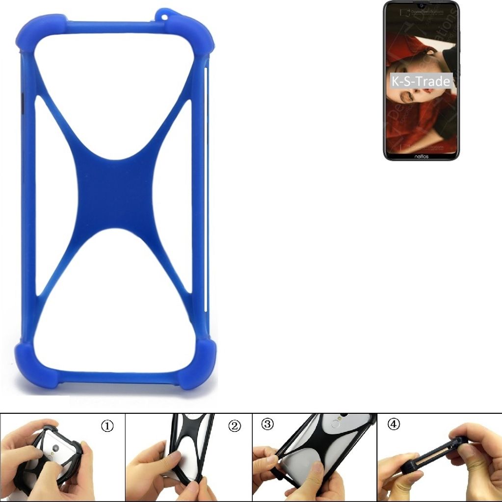 K-S-Trade Handy Hülle kompatibel mit TP-LINK Neffos X20 Silikon Schutzhülle Cover Case Bumper Silikoncase TPU Softcase Schutz Hülle Smartphone