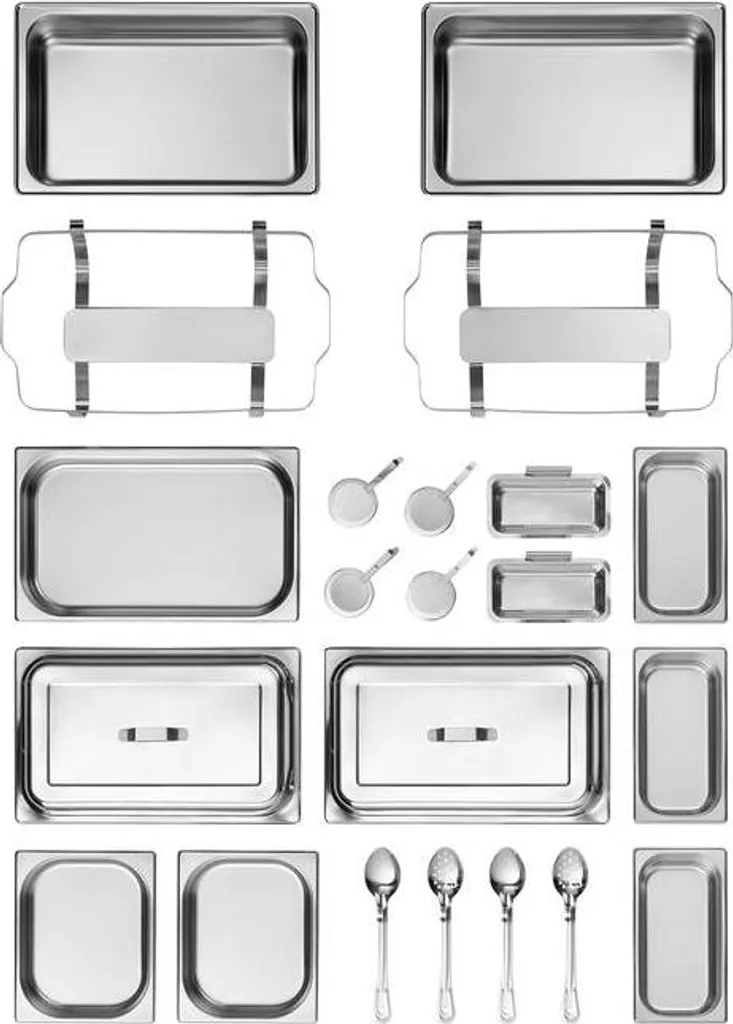 Chauffe-Plat Professionnel Électrique GN 1/1 en Inox - Buffet Restauration