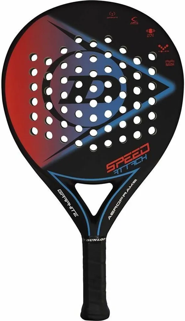 Raquette de padel Dunlop Speed Attack pour gagner en puissance de frappe