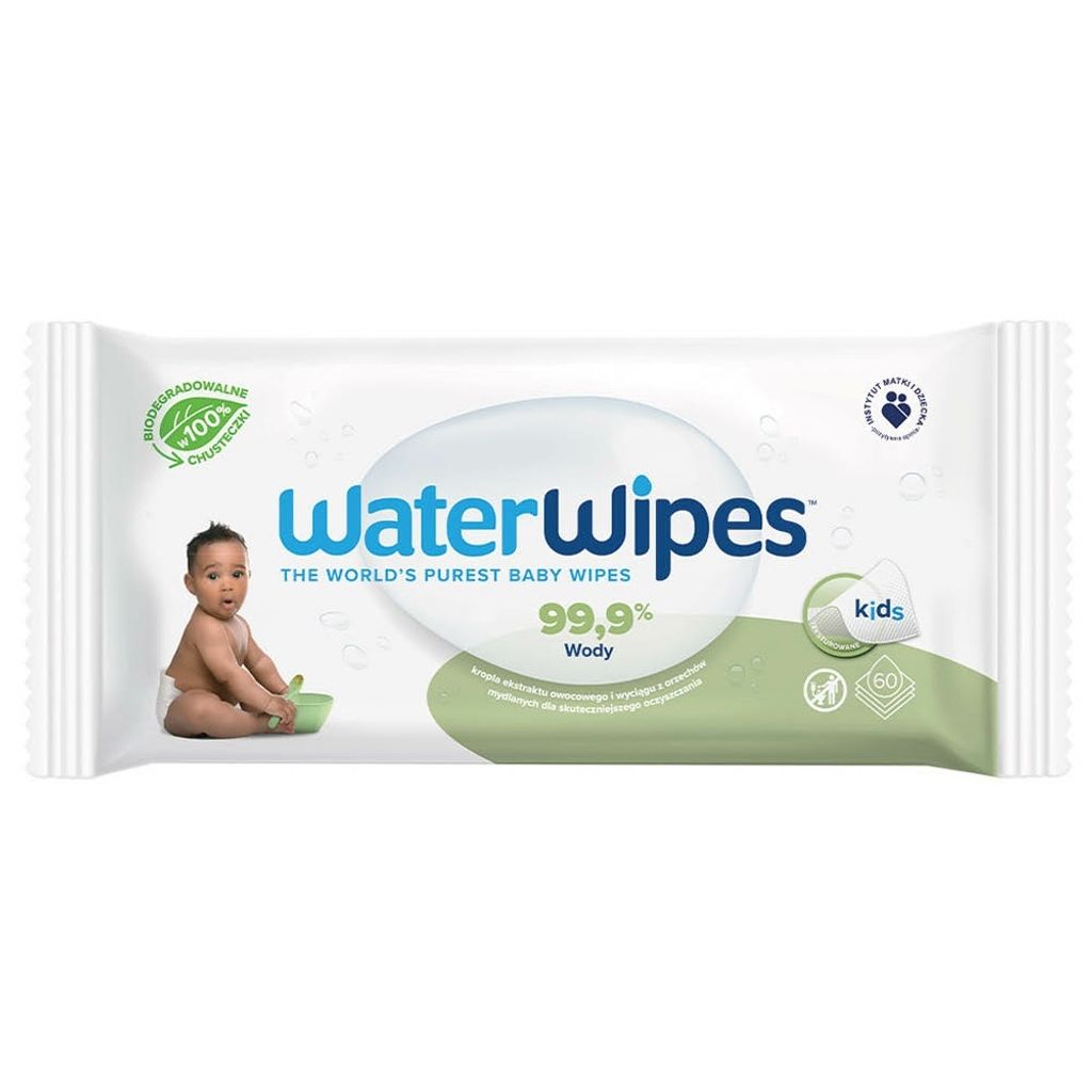 WaterWipes Soapberry BIO Chusteczki nawilane dla dzieci, 60 sztuk