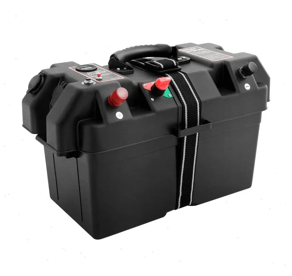 Boîtier de batterie portable multifonction 12V noir taille L XL-800