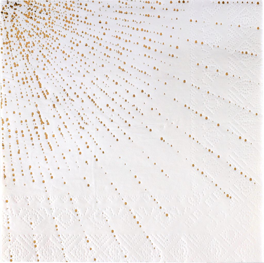 10 Servietten Bubble weiß 33 x 33cm