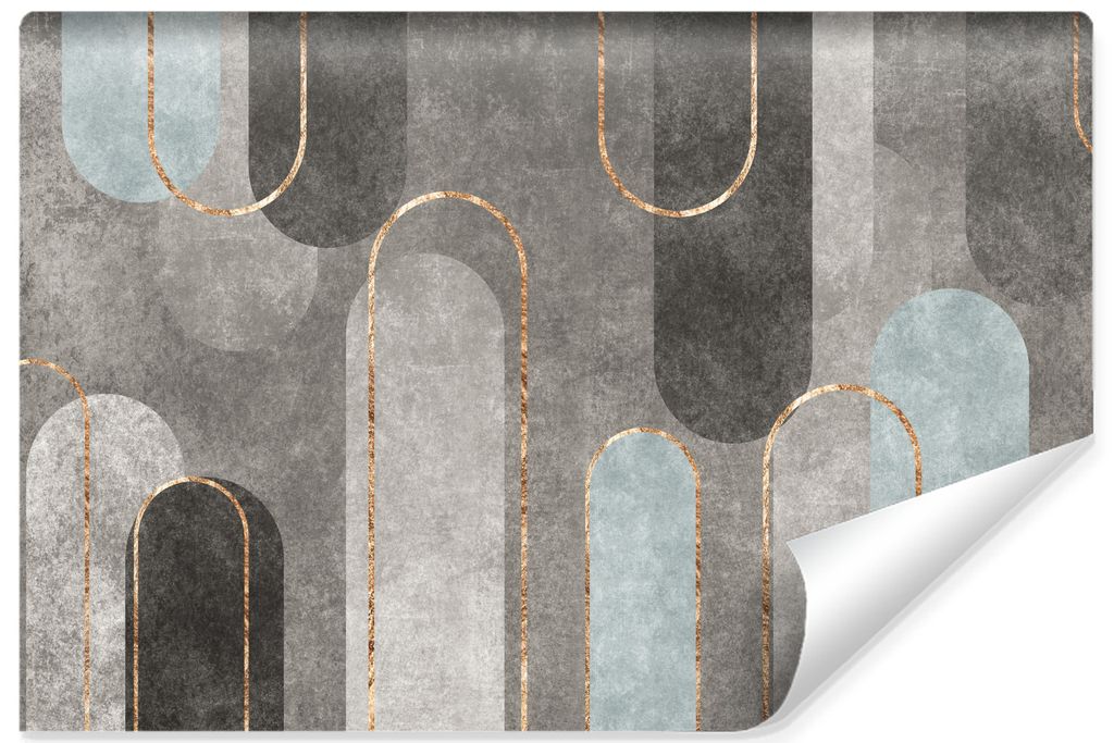 Muralo Vlies Fototapete Geometrische ABSTRAKTION Moderne Muster Für Wohnzimmer Br. 405cm x Hö. 270cm