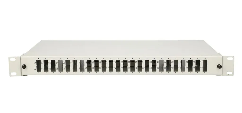 Scatola di distribuzione Extralink a 48 nuclei 24 SC Duplex, 48 saldature, grigio