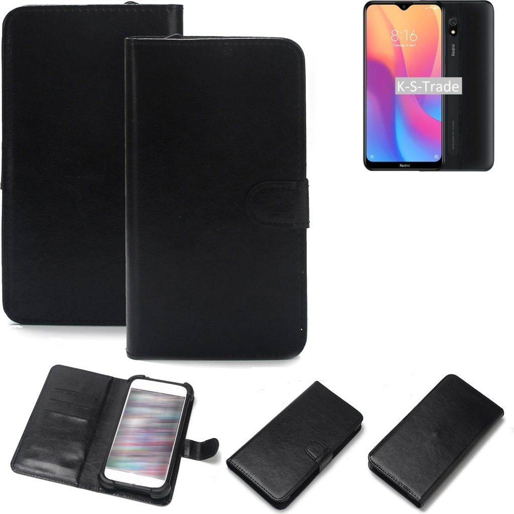 K-S-Trade Handyhülle Schutzhülle kompatibel mit Xiaomi redmi 8A Handy Schutz Hülle Handyhülle Bumper schwarz 1x