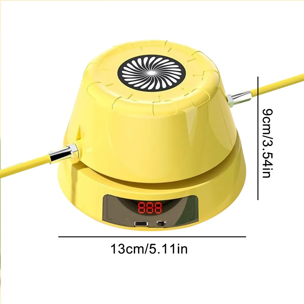 Machine à sauter à corde électrique 10 vitesses avec télécommande sans fil - 3