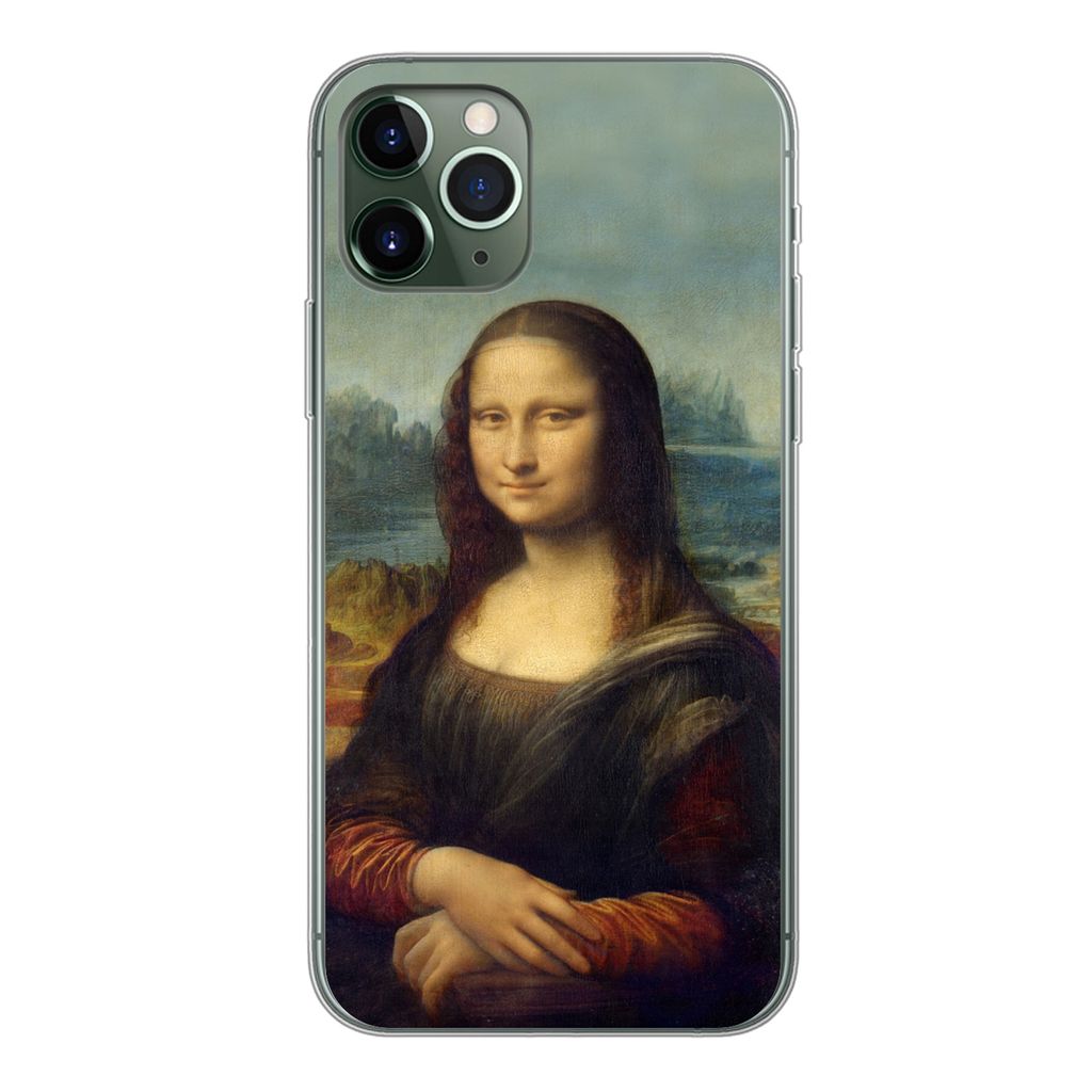 MuchoWow Handyhülle Schutzhülle Hülle für iPhone 11 Pro Mona Lisa - Da Vinci - Gemälde Silikon Softcase Handy Hülle - Handy