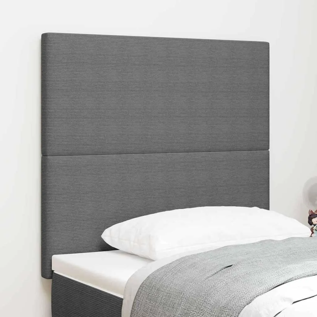 Testiera LED Grigio Chiaro 80 cm Poliestere | Testata Letto Moderna Imbottita