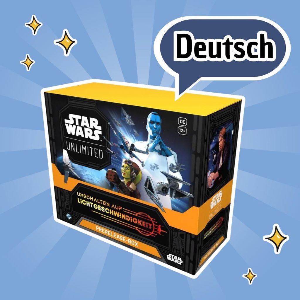 Star Wars: Unlimited – Prerelease Display „Umschalten auf Lichtgeschwindigkeit“ (DE) | 6 Booster Packs