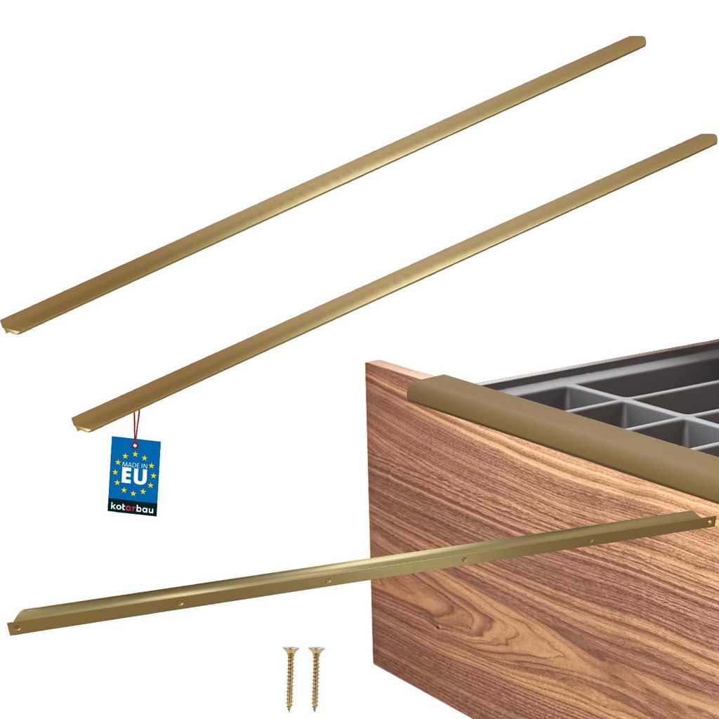 KOTARBAU® 2er Set Möbelgriff Schrankgriffe 1000 mm Gold Produktbild 