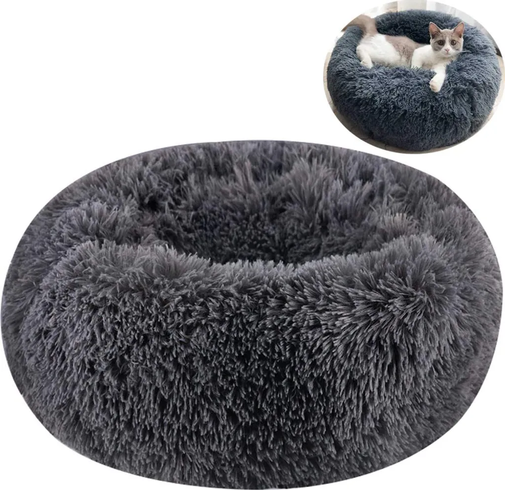 Lit anti-stress pour chats et chiens, panier lavable contre l'anxiété