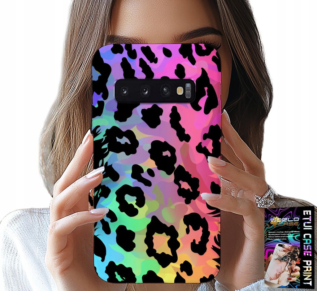 Hülle Für Samsung Galaxy S10 - Farbenfrohe Regenbogen-Tarn-Rückwandfolie