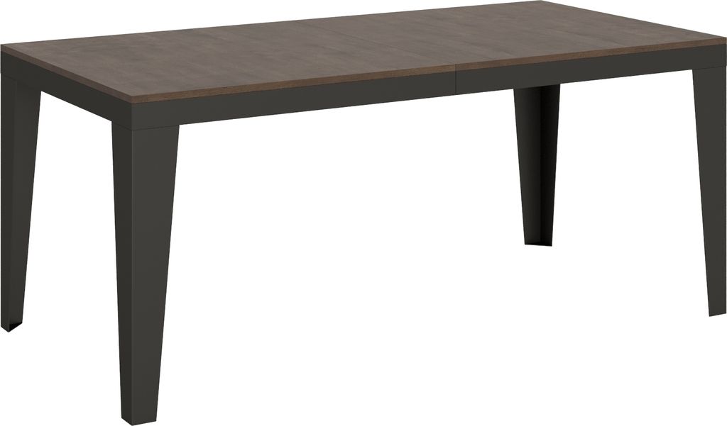 ITAMOBY - Ausziehtisch 180/284x90 cm Flame Evolution Nussbaum Gestell und Füße Anthrazit