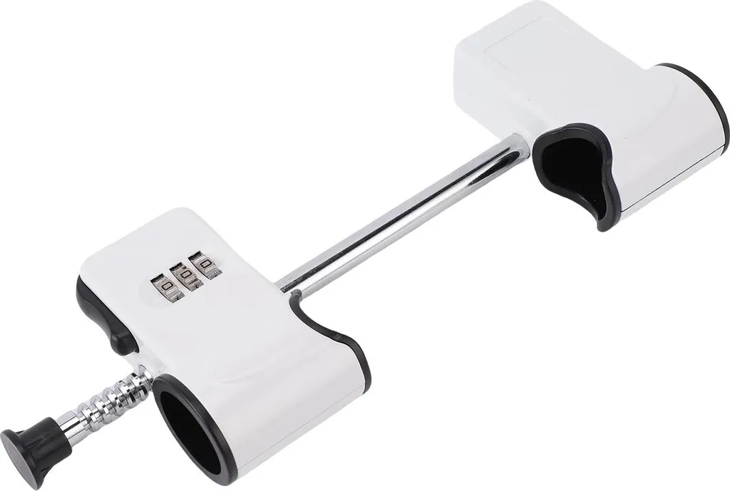 Verrou code 3 chiffres barre rétractable acier allié pour la maison