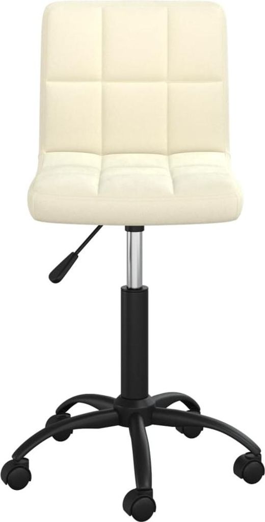 vidaXL Esszimmerstuhl Drehbar Creme Samt