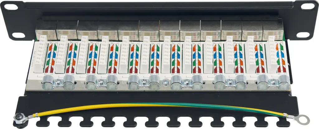Panneau de brassage 10" 12 ports Cat.6a - Solution câblage propre