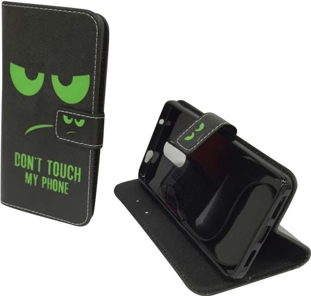 Handyhülle Tasche für Handy Xiaomi Redmi Pro Dont Touch My Phone Grün