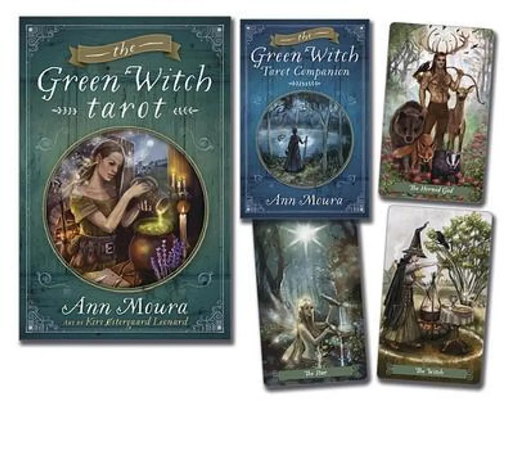 Tarot de la Sorcière Verte - Cartes Divinatoires avec Livre Illustré