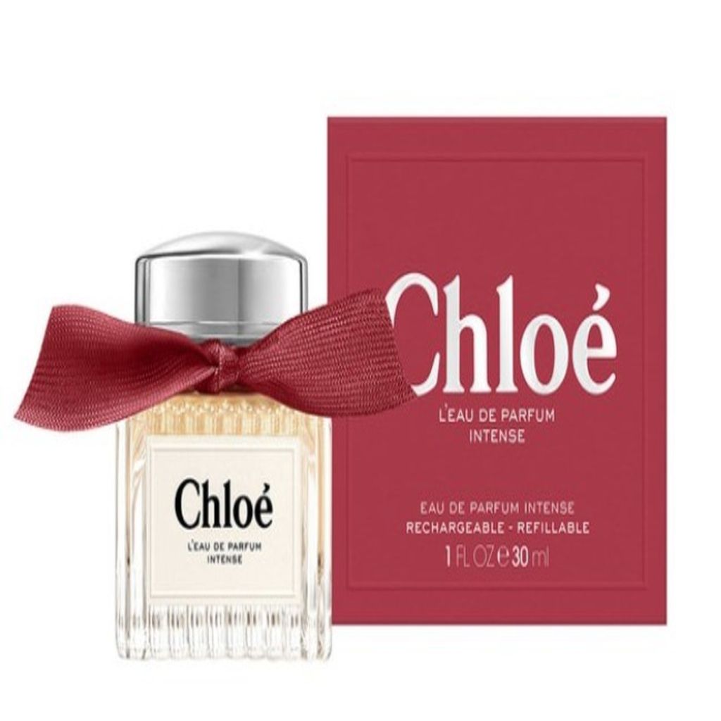 A bottle of Chloe perfume and its packaging.