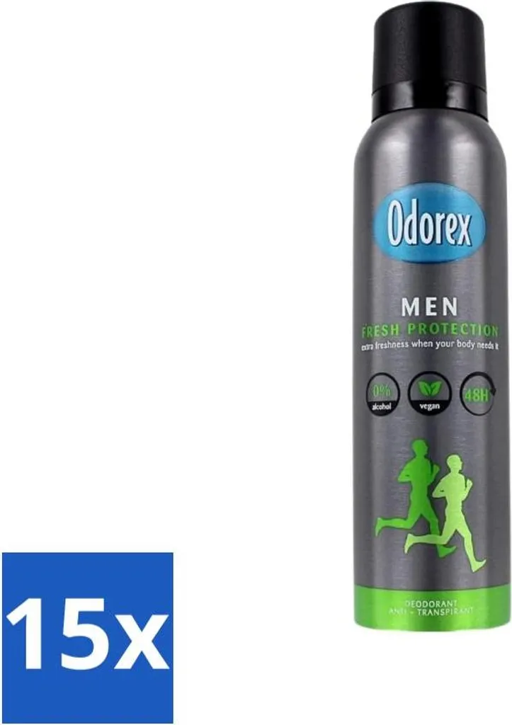 Odorex Spray Uomo 150ml x 15 - Maxi Risparmio Famiglia | Offerta