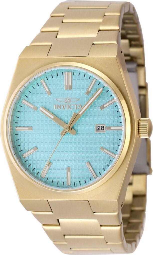 Invicta Speedway 48401 Herren uhr - Wasserdicht - Analog - Quarzuhrwerk - Edelstahl mit blauen zifferblat - 40mm