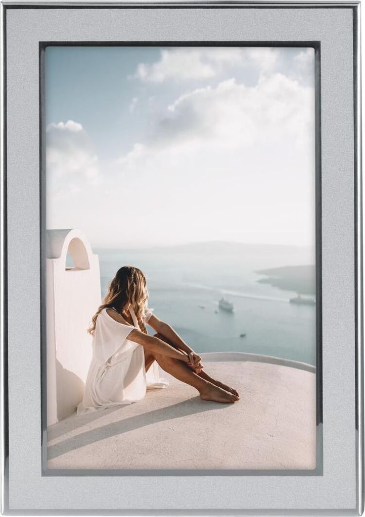 Hama Cadre Foto Aluminium Santorini 13x18 cm silber matt