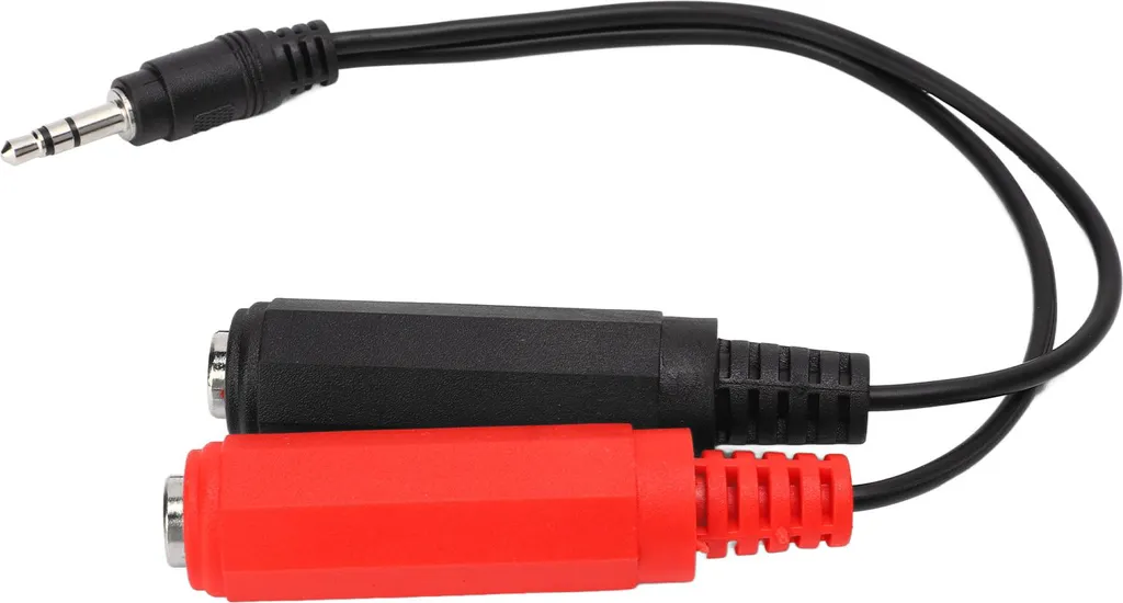 spina da 3,5 mm a presa da 6,35 mm, convertitore stabile per altoparlanti, lettore DVD, microfono, 7,9 pollici