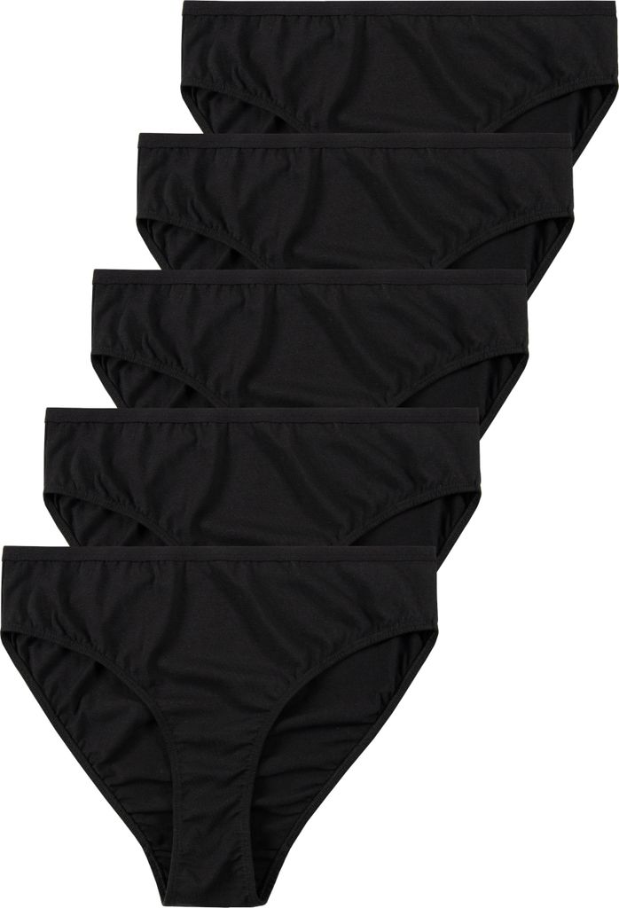 Götzburg Damen Unterwäsche 5er Pack Midi-Slip Baumwolle Stretch Essentials Größe: 44