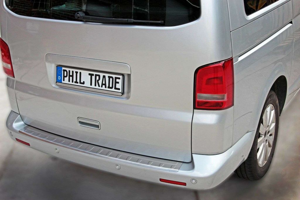Ladekantenschutz Edelstahl matt für VW T5 | VW T6 | ab 2003- | 130CM + Abkantung