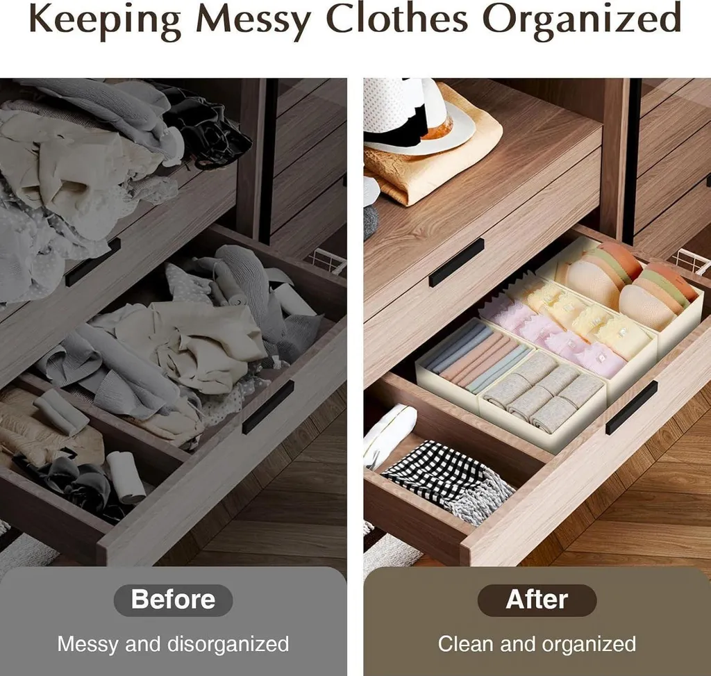 DIMJ Drawer Organizer Set 8pcs - Sistema di Archiviazione Modulare - 6
