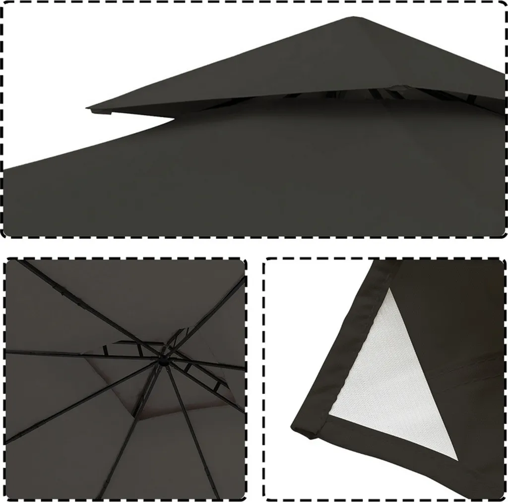 Copertura Sostitutiva Jopassy 3x3 per Tenda Padiglione e Gazebo Outdoor - 5