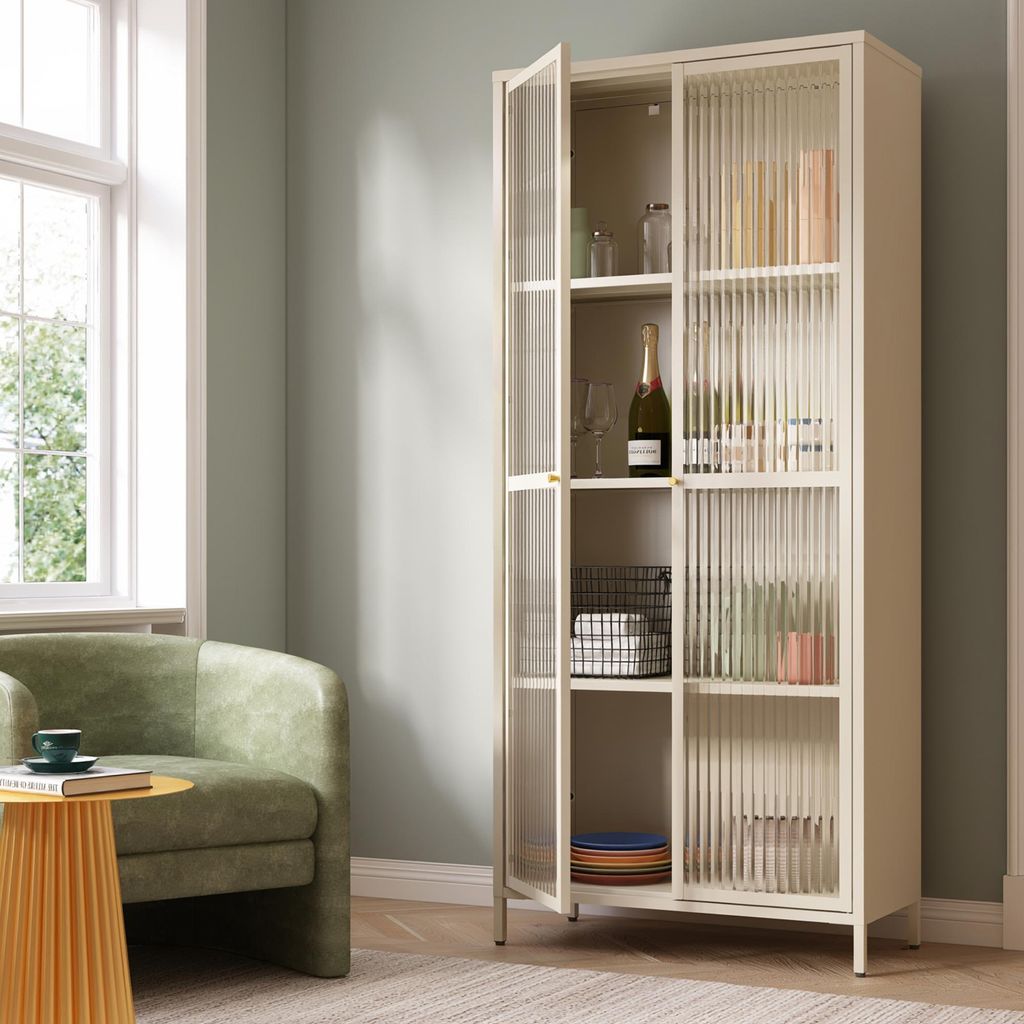 Vitrína "Säkylä" se dvěma dvířky, ocel, rozměry 180 x 80 x Obrázek produktu 