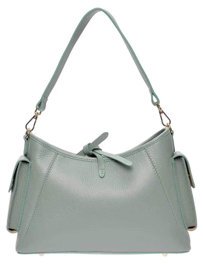 Anna Luchini Sac bandoulière SS26 AL 166T Menta en Cuir Italien Chic