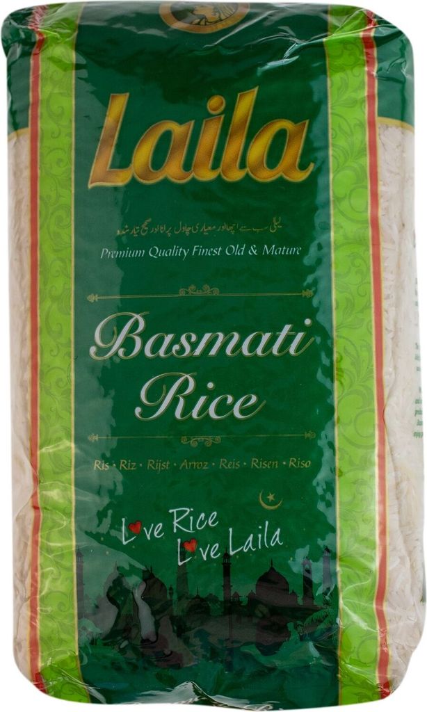 Riz basmati Laila 2 kg (vert) Image du produit 