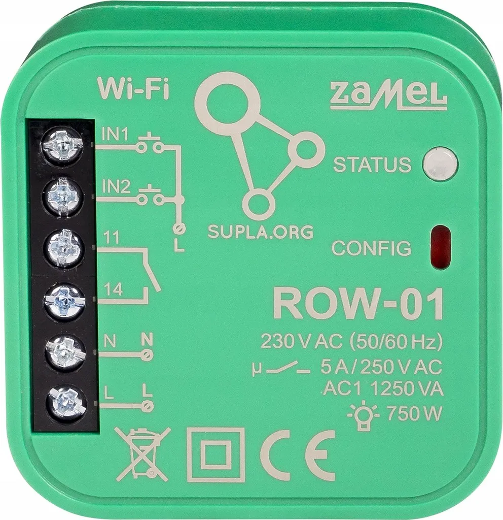 Module de commande Wi-Fi pour éclairage connecté ROW-01 Supla Zamel