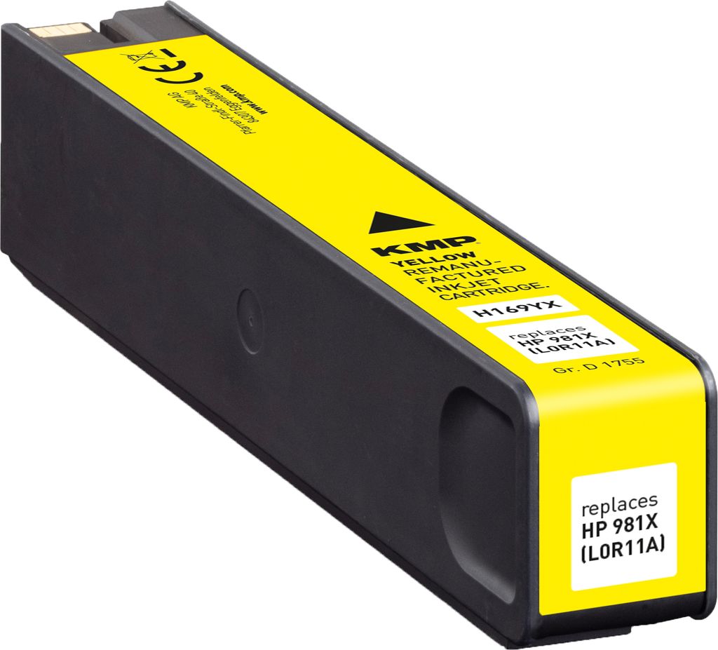 KMP Tintenpatrone passend für HP 981X Yellow L0R11A mit neuem KMP Hybrid-Chip