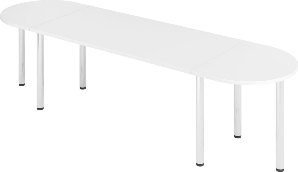 bümö Konferenztisch-Sets Serie-K - Nachbildung: Weiß, Größe: Set K2 | 280x80 cm