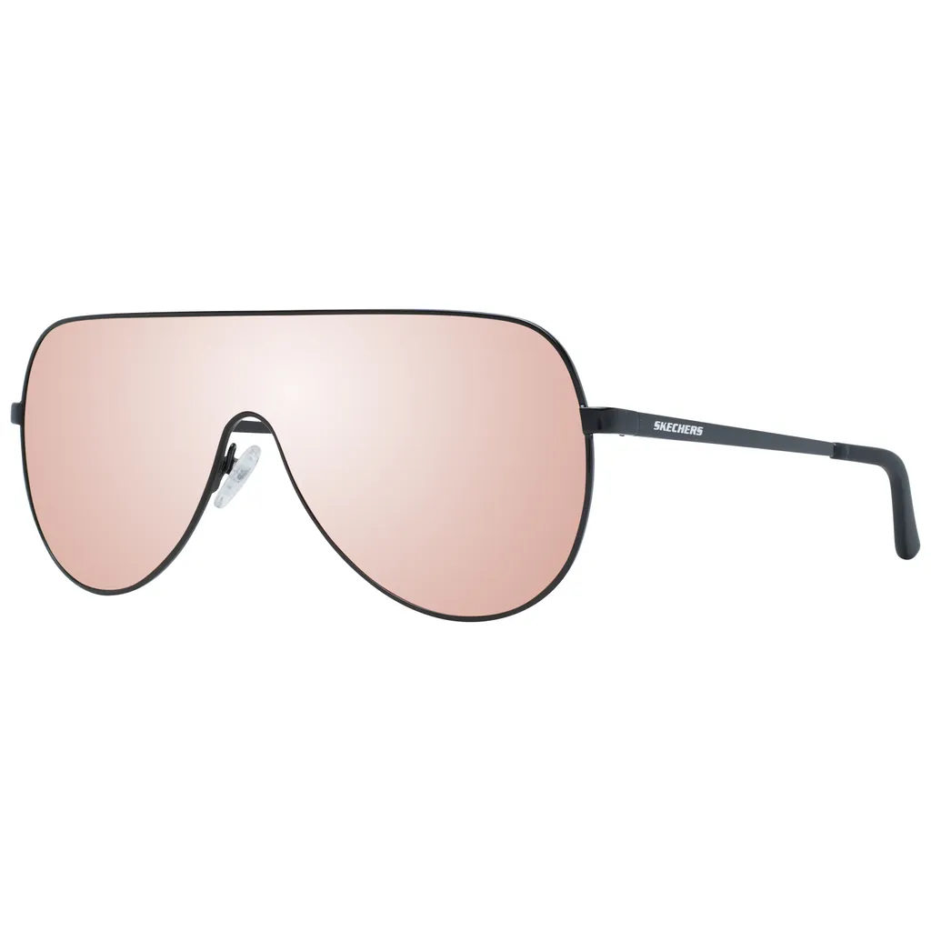 Lunettes de Soleil Masque Skechers SE6108 Homme Noir et Verres Miroir