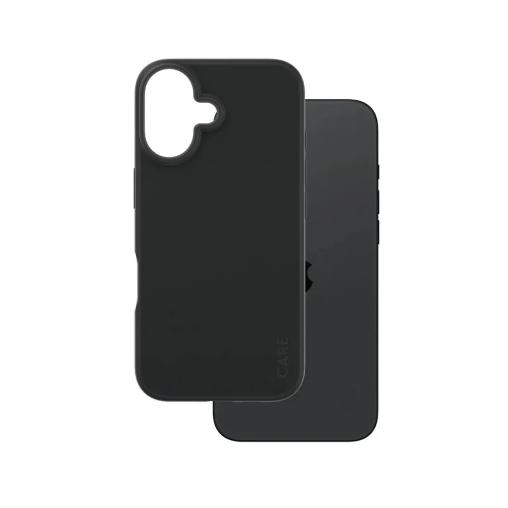 Coque iPhone 16 CARE by PanzerGlass Fashion Black - Fine et Antichoc