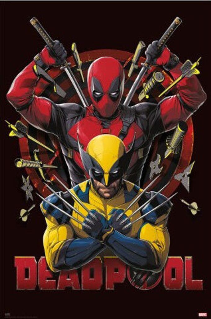 Marvel - Wolverine & Deadpool - Waffen - Poster Druck Größe 61x91,5 cm ohne Zusatzartikel