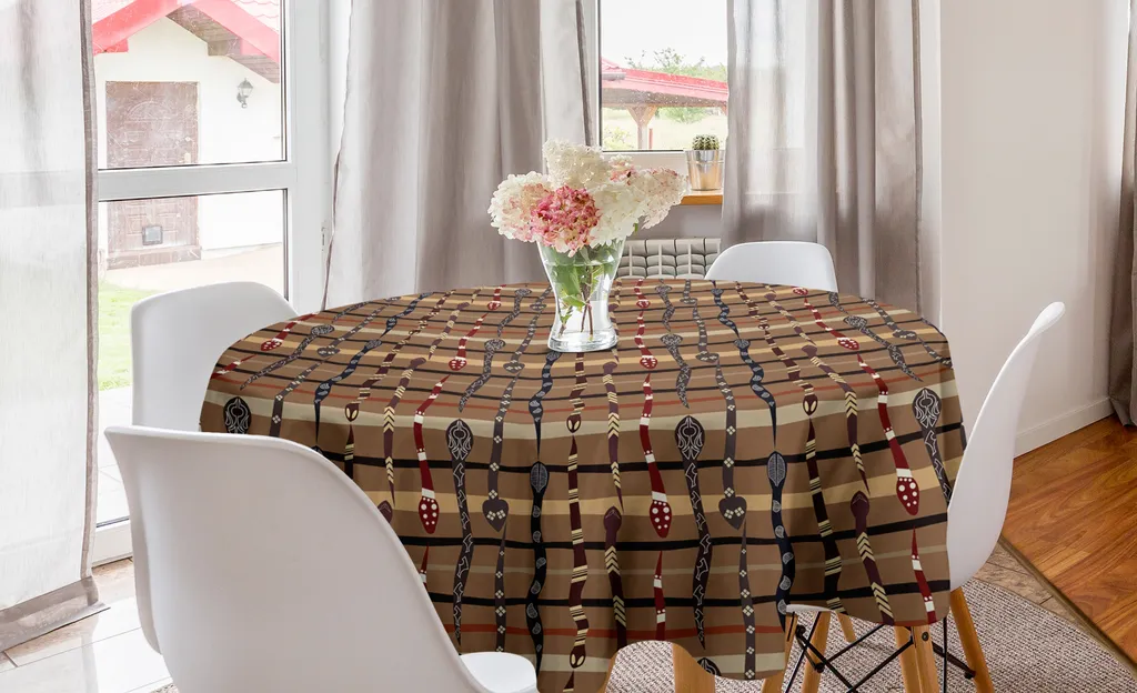ABAKUHAUS Tovaglia Rotonda Tribale 150 cm - Qualità e Colore in Cucina