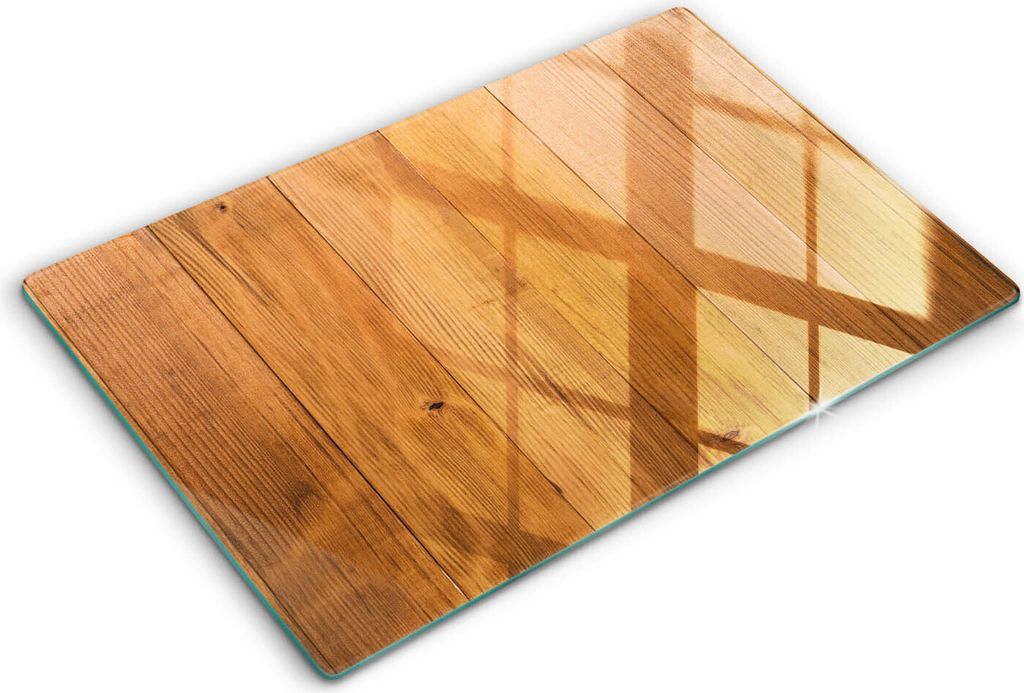 Abdeckung Glas - Küchenabdeckung - 80x52 cm - Abdeckplatte -Holzbretter