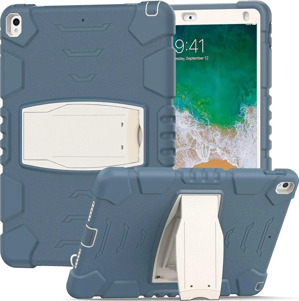 Custodia iPad Air 3 / Pro 10.5 Blu con Stand - Protezione Ibrida Blu