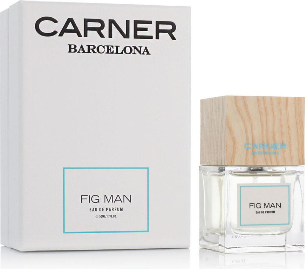 A product shot of a perfume box and bottle.