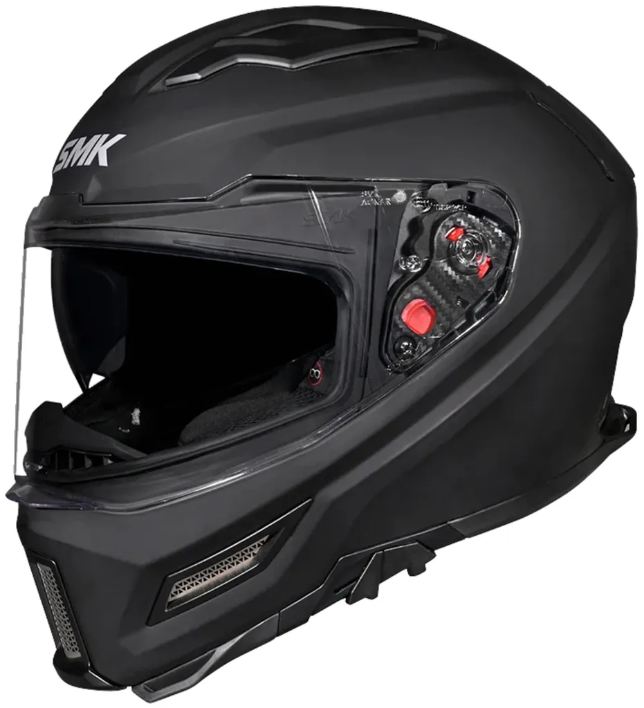 Casque SMK Agnar Noir XS : Dites Adieu au Bruit et à la Buée en Moto