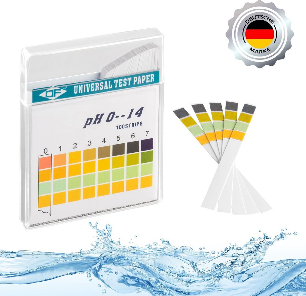 ECENCE pH Teststreifen 100 Stck, Lackmus Testpapier, Produktbild 1