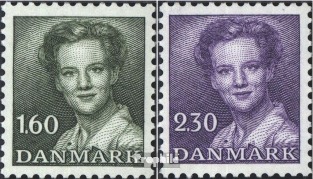 Briefmarken Dänemark 1982 Mi 759-760 (kompl.Ausg.) postfrisch Königin Margarethe II